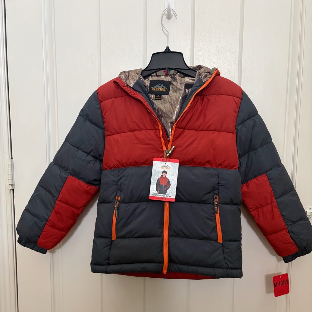 ❤️Pacific Trail Kids Puffer Jacket - Red and Blue Size M(10-12)New